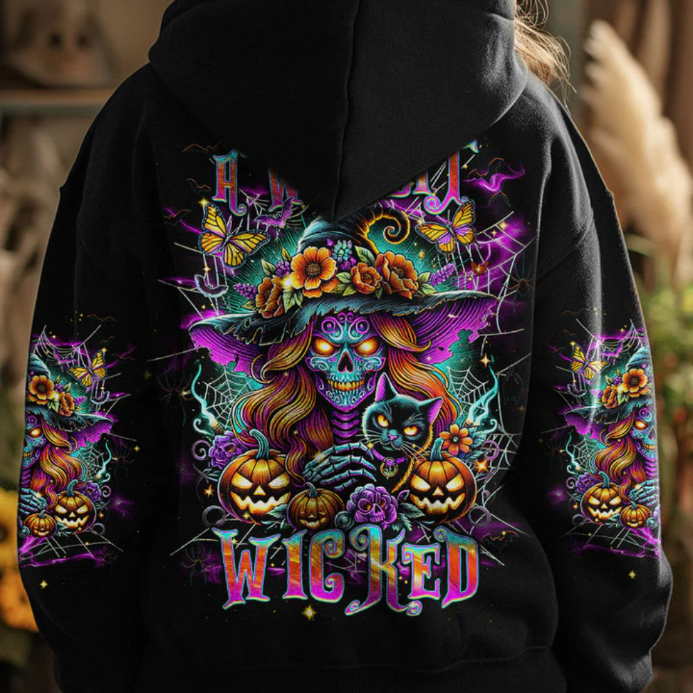 A Wee Bit Wicked Halloween Hoodie Good Mother’s Day Hoodie Gift For Wife