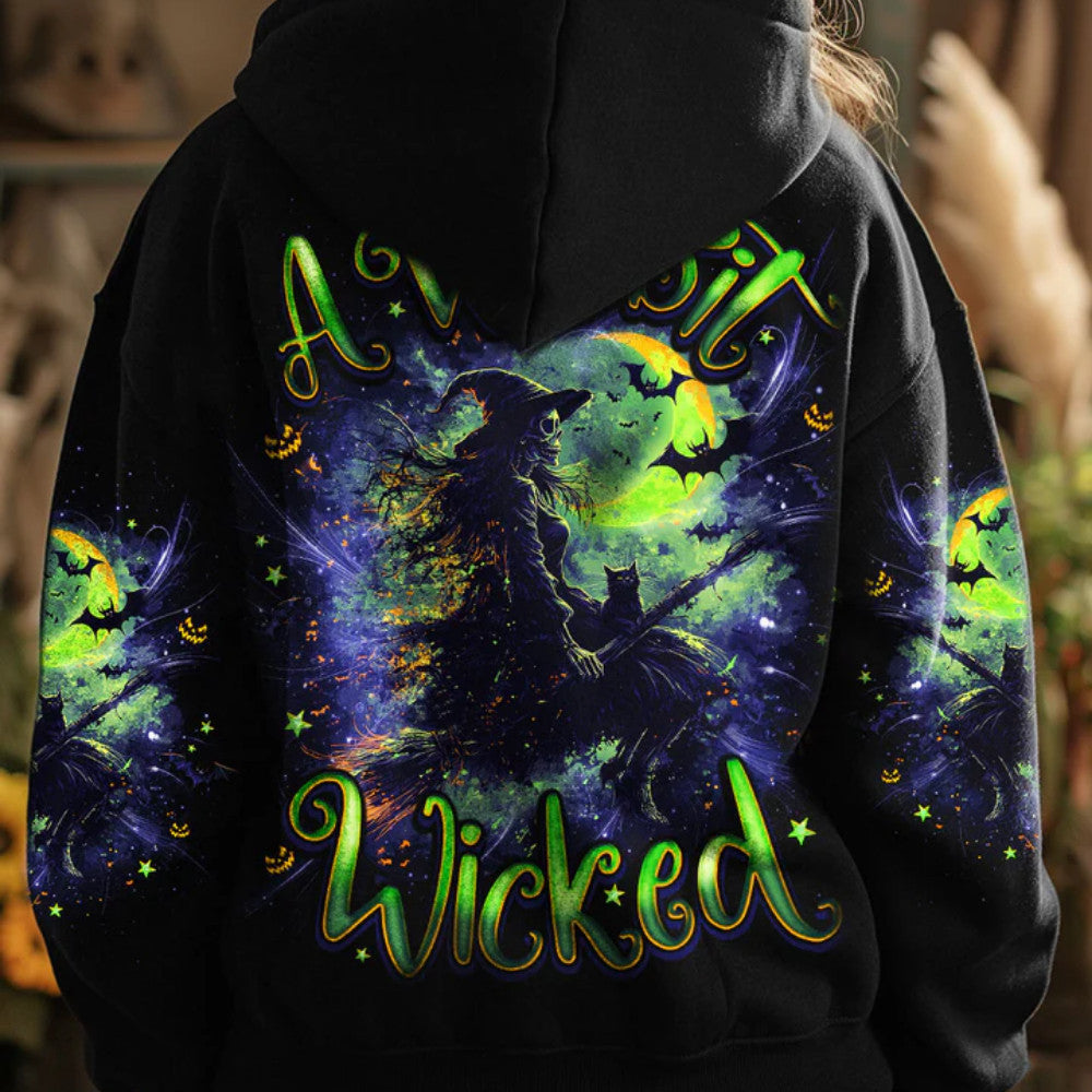 A Wee Bit Wicked Halloween Hoodie Skull Hoodie Meaningful Gifts For Mom