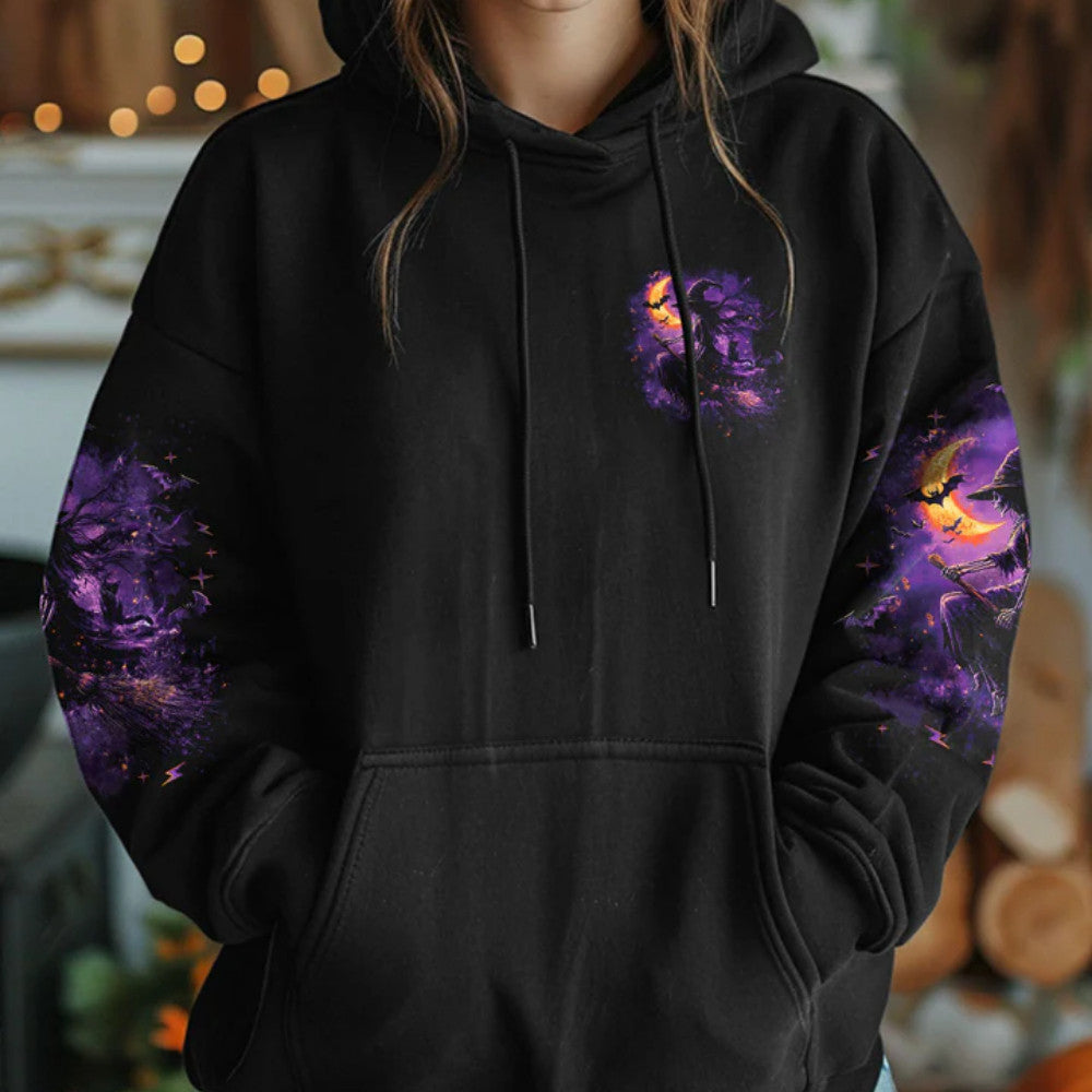 A Wee Bit Wicked Halloween Black Hoodie Skull Merch Good Mothers Day Gifts