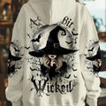 A Wee Bit Wicked Halloween Hoodie Mother’s Day Merch Skull Gifts For Men